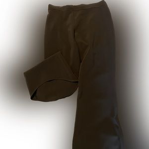 Dress pants with high low ankle
